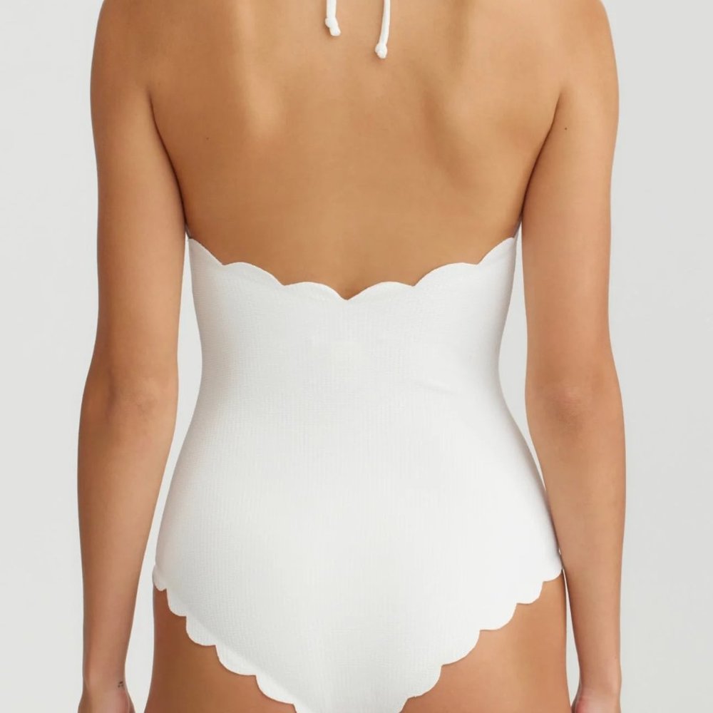 Marysia Swim Mott Maillot Green Scallop One Piece Swimsuit Women's Medium M - Picture 2 of 9